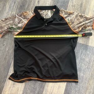 Mens Black & Camo polo XL shirt